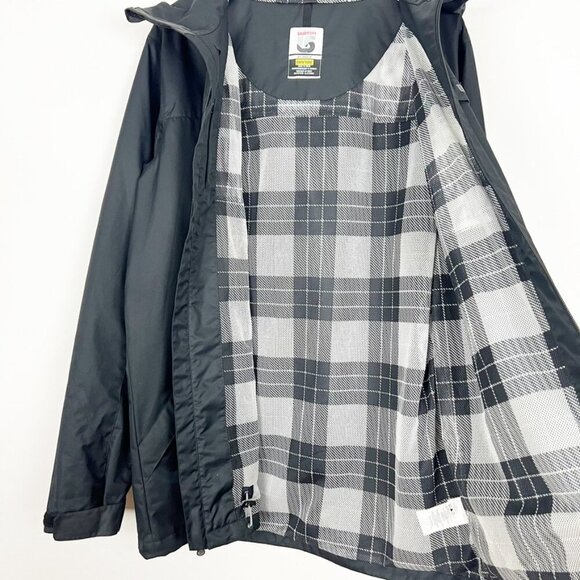 Burton DryRide Hooded Lightweight Jacket Black w/Plaid Lining. Men's Size XL - Picture 7 of 16